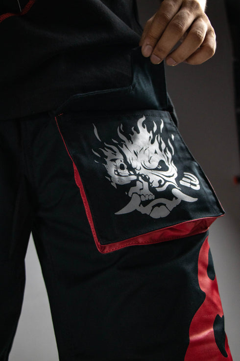 Samurai Cargo Flaring Trousers | Inspired by Cyberpunk 2077